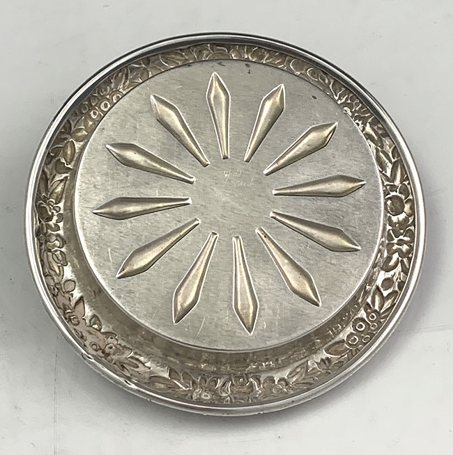 sterling silver coaster by S Kirk Baltimore